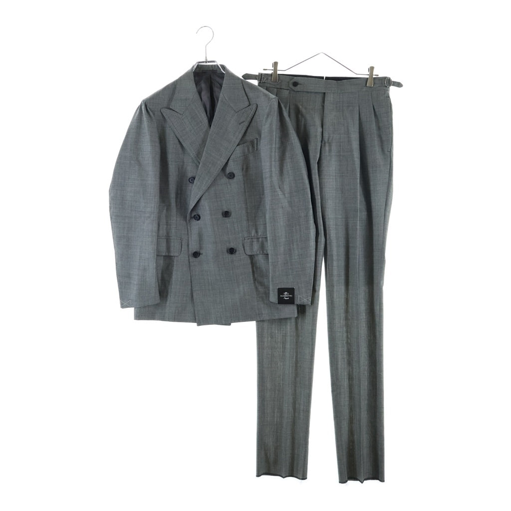 NO BRAND(ノーブランド) TITO ALLEGRETTO ティトアレグレット ダブルブレスト セットアップスーツ ジャケット スラックスパンツ グレー