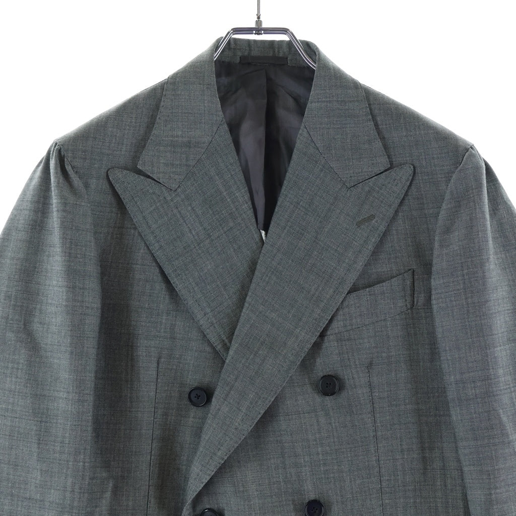 NO BRAND(ノーブランド) TITO ALLEGRETTO ティトアレグレット ダブルブレスト セットアップスーツ ジャケット スラックスパンツ グレー