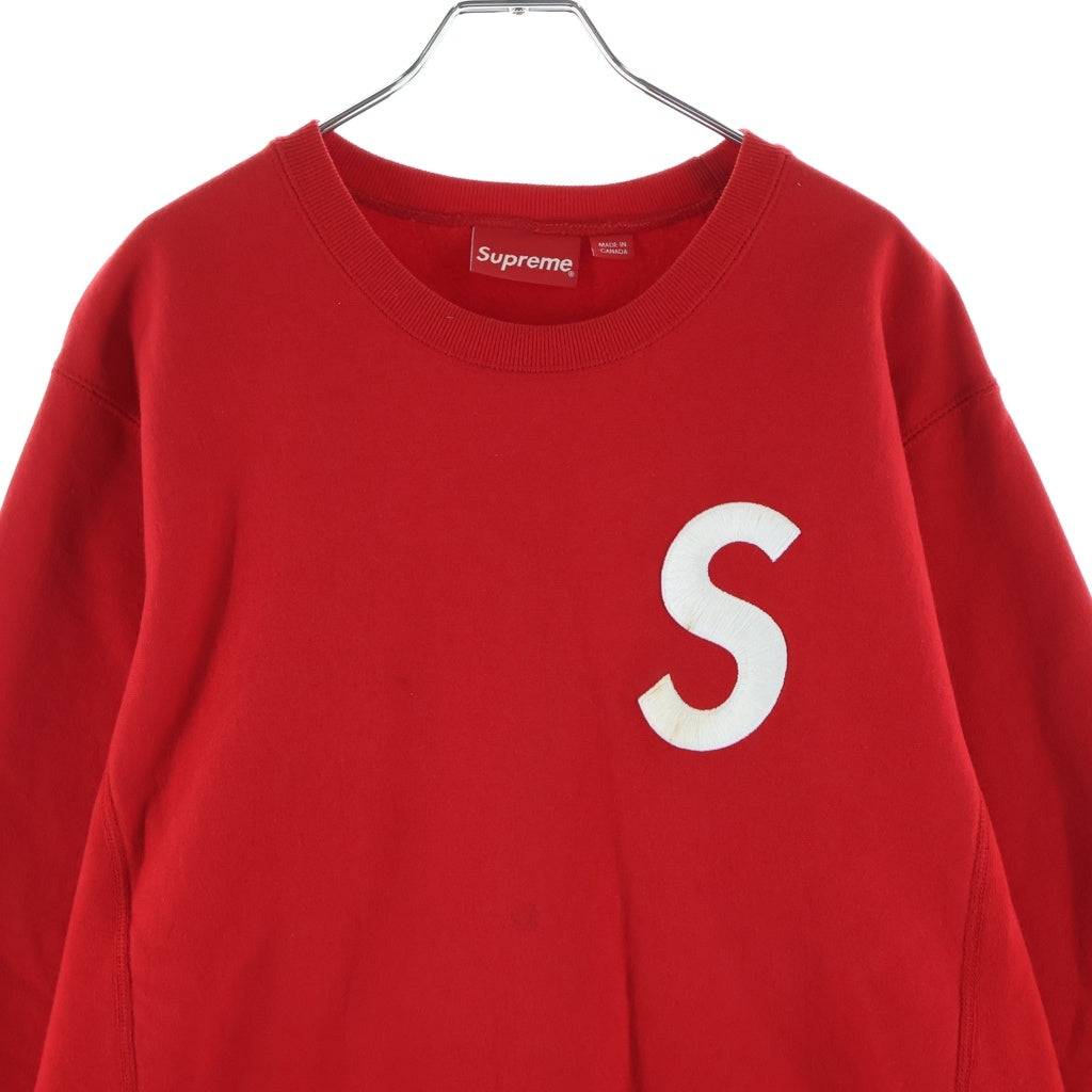SUPREME(シュプリーム) 16AW S Logo Crewneck Sweatshirt Sロゴ クルーネックスウェット トレーナー レッド