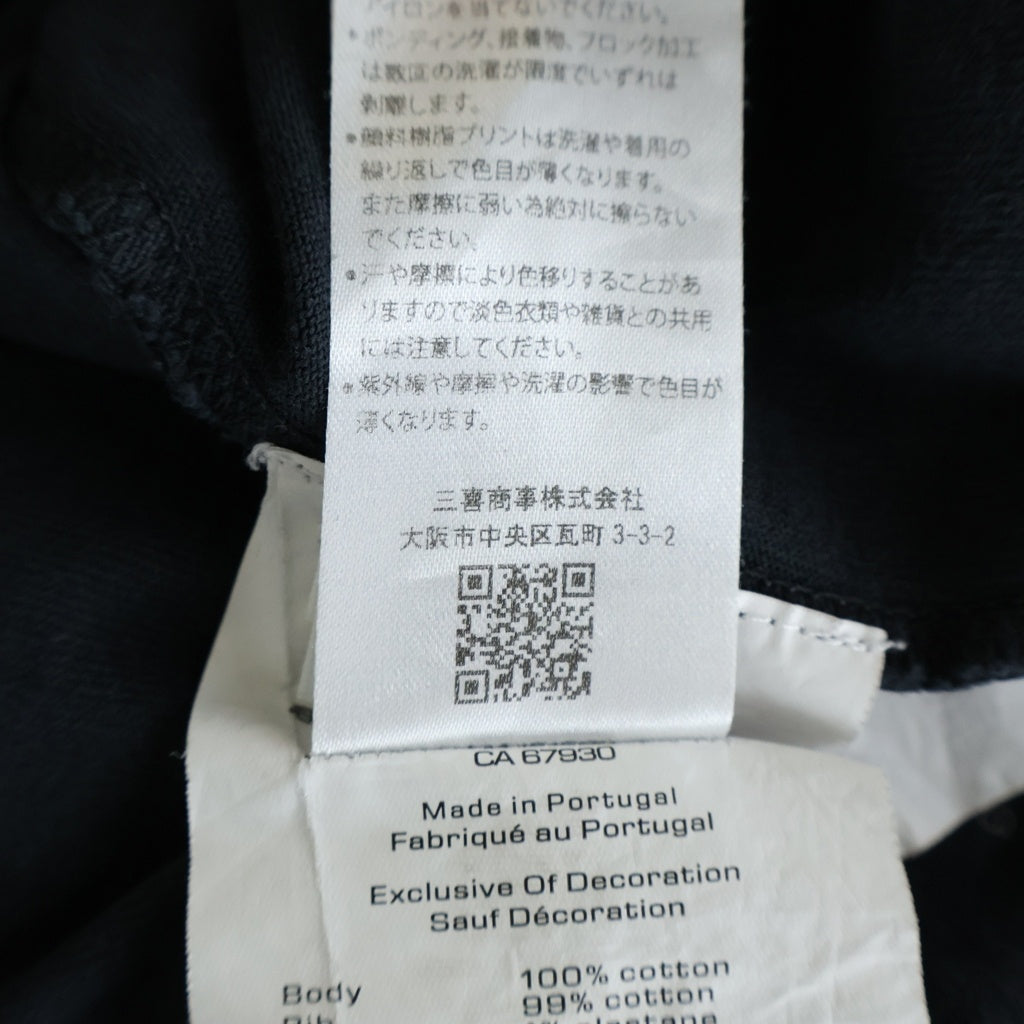 ALEXANDER WANG(アレキサンダーワン) フロントライターグラフィック ラインストーンロゴ オーバーサイズ クルーネック 半袖Tシャツ ブラック CA67930
