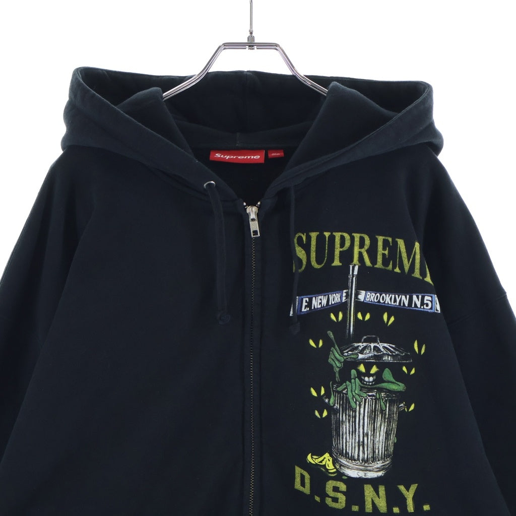 SUPREME(シュプリーム) ×DSNY Zip Up Hooded Sweatshirt ジップアップ パーカー フーディー ブラック