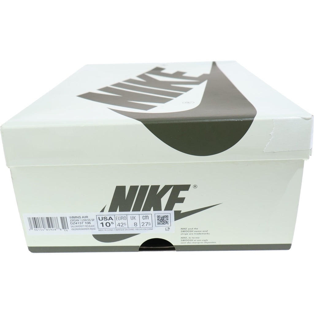 NIKE(ナイキ) ×TRAVIS SCOTT WMNS AIR JORDAN 1 LOW OG Medium Olive トラヴィススコット エアジョーダン1 ローカットスニーカー オリーブ US10.5/28.5cm DZ4137-106