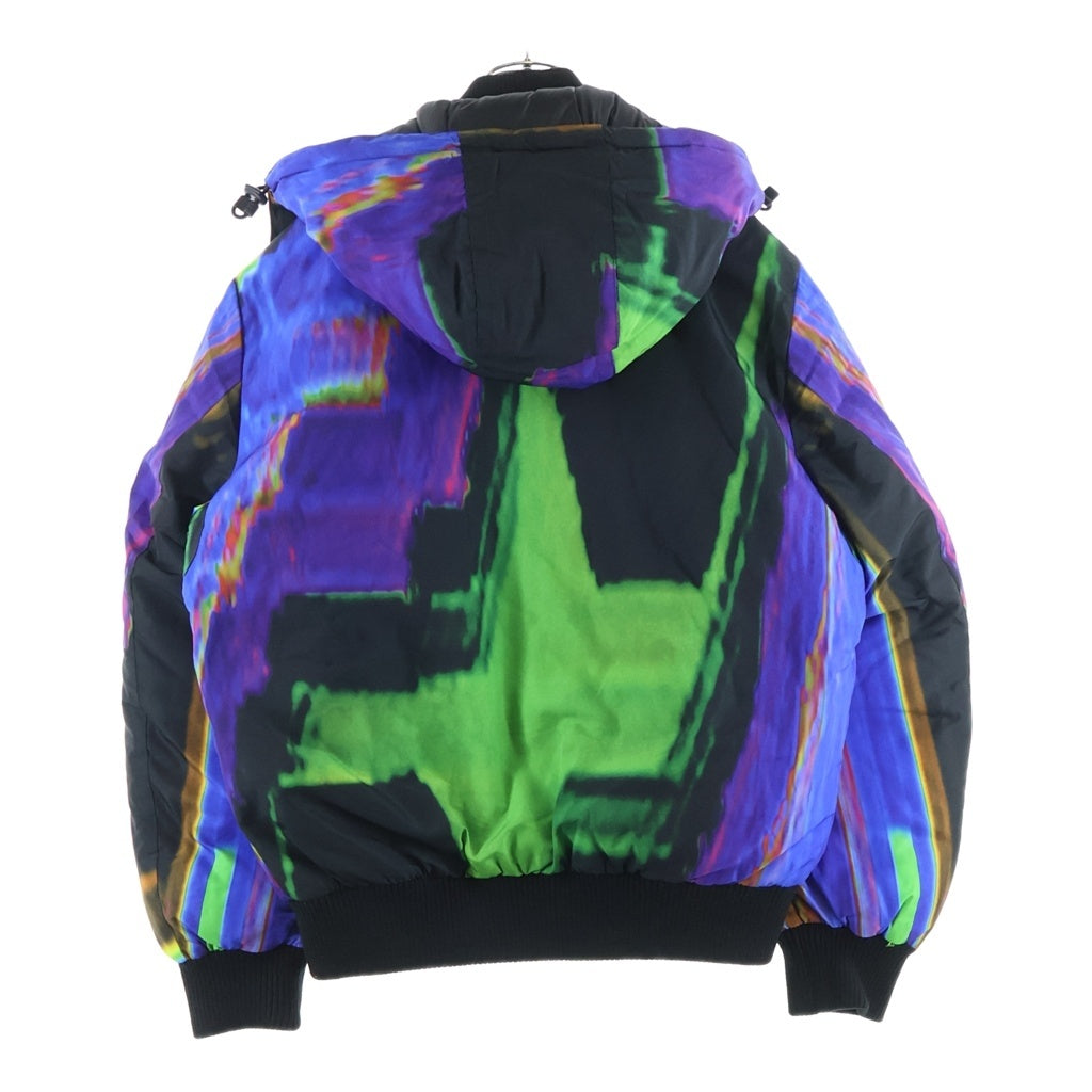 DIESEL(ディーゼル) PADDED HOODED JACKET パテッド フーテッド ジャケット 中綿入りフード付き ダウンジャケット パープル A00705-W-ON-AOP-0EBAK