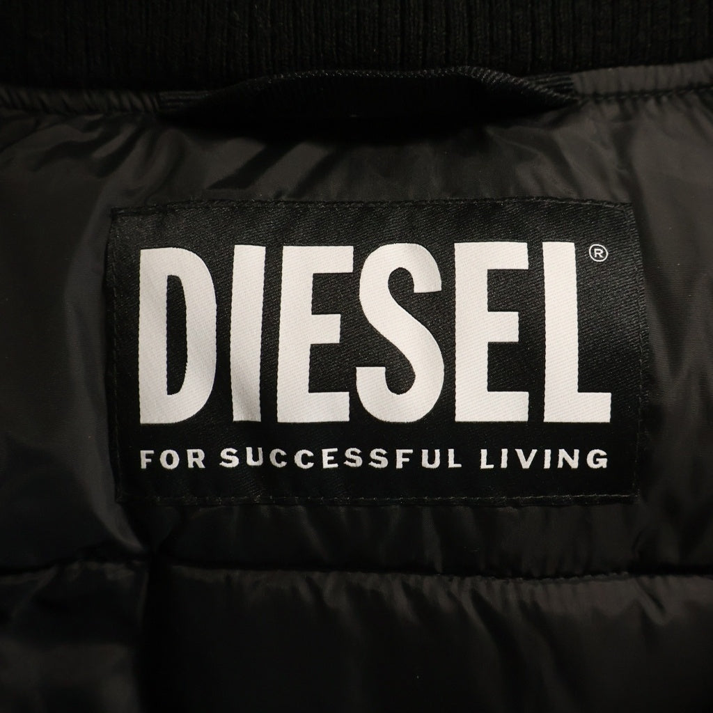 DIESEL(ディーゼル) PADDED HOODED JACKET パテッド フーテッド ジャケット 中綿入りフード付き ダウンジャケット パープル A00705-W-ON-AOP-0EBAK