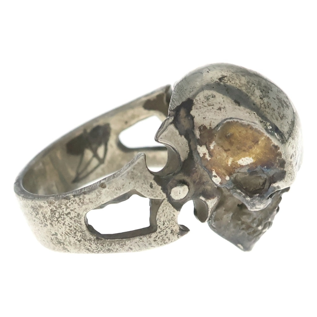CRAZY PIG(クレイジーピッグ) EVIL SKULL RING イーヴル スカル ラージ シルバーリング シルバー