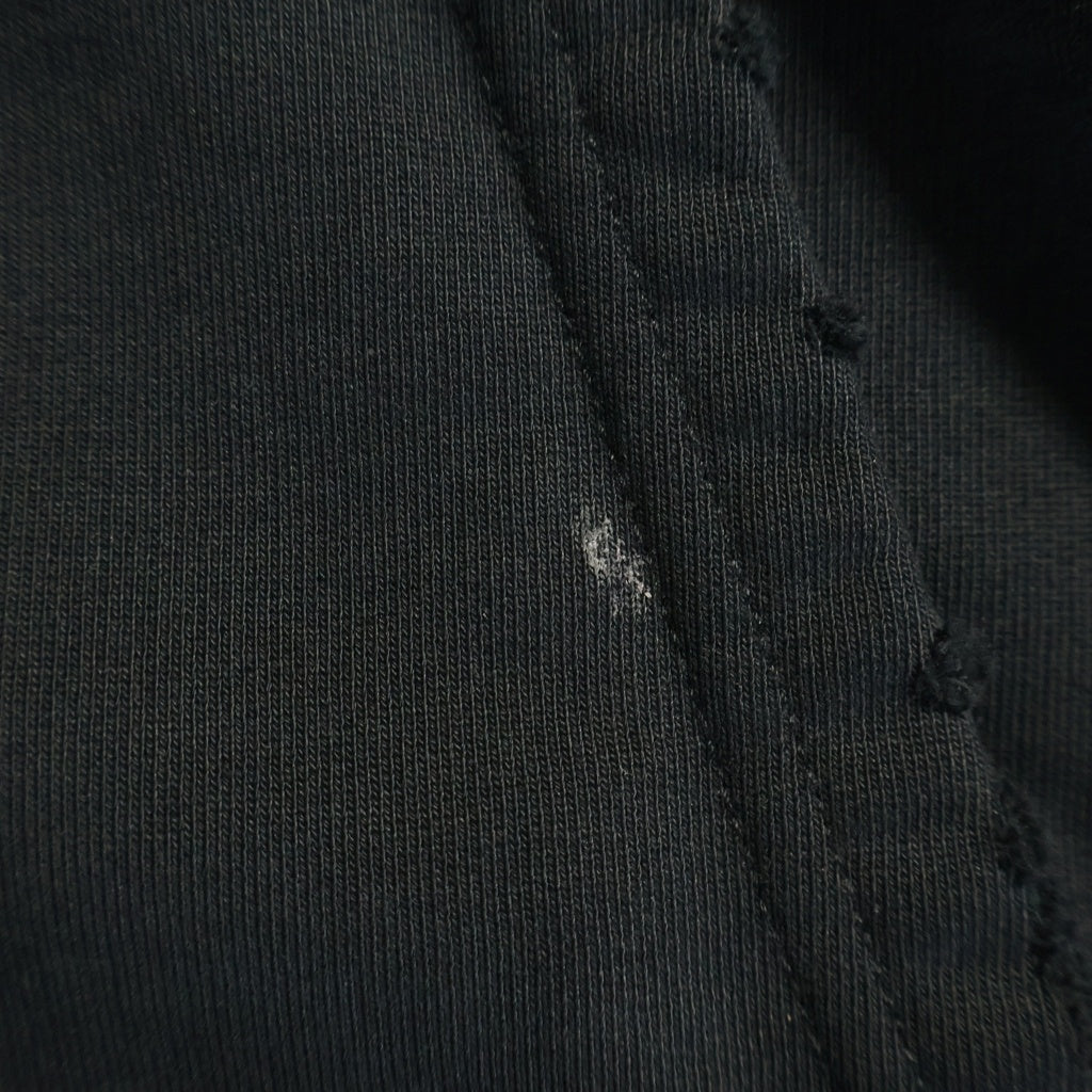 BALENCIAGA(バレンシアガ) 21AW POLITICAL CAMPAIGN HOODIE LARGE FIT キャンペーンロゴ 刺繍 ダメージ加工 プルオーバーパーカー ブラック 620973 TKVI9