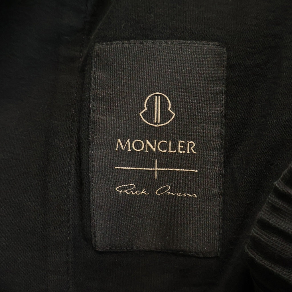 Rick Owens(リックオウエンス) ×MONCLER モンクレール JOGGER PANTS ロゴ刺繍 ジョガースウェットパンツ ブラック L109N8H00004
