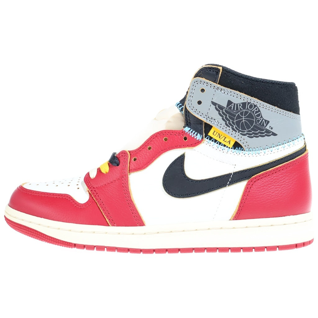 NIKE(ナイキ) ×UNION AIR JORDAN 1 RETRO HIGH OG CHICAGO SHADOW ユニオン エアジョーダン レトロ シカゴ シャドウ ハイカットスニーカー レッド/ホワイト US8/26cm HV8563-600