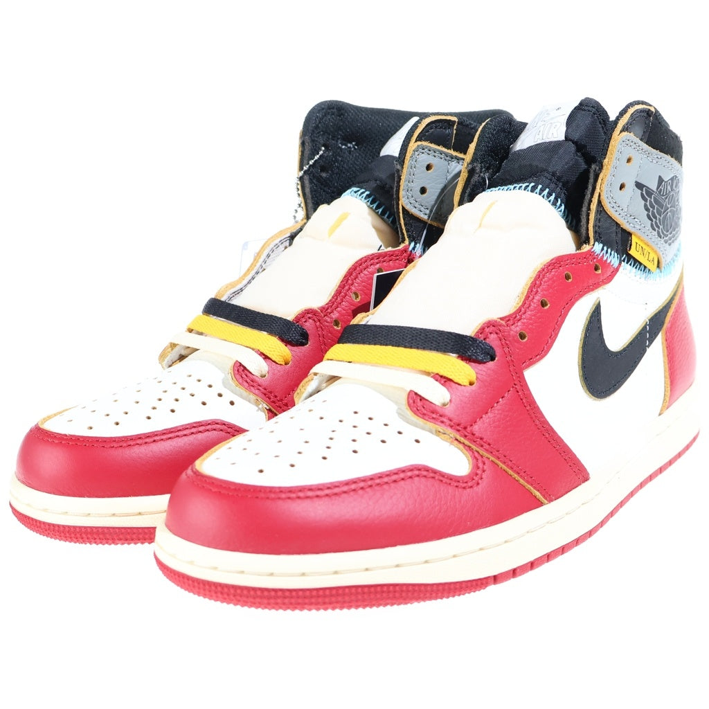 NIKE(ナイキ) ×UNION AIR JORDAN 1 RETRO HIGH OG CHICAGO SHADOW ユニオン エアジョーダン レトロ シカゴ シャドウ ハイカットスニーカー レッド/ホワイト US8/26cm HV8563-600