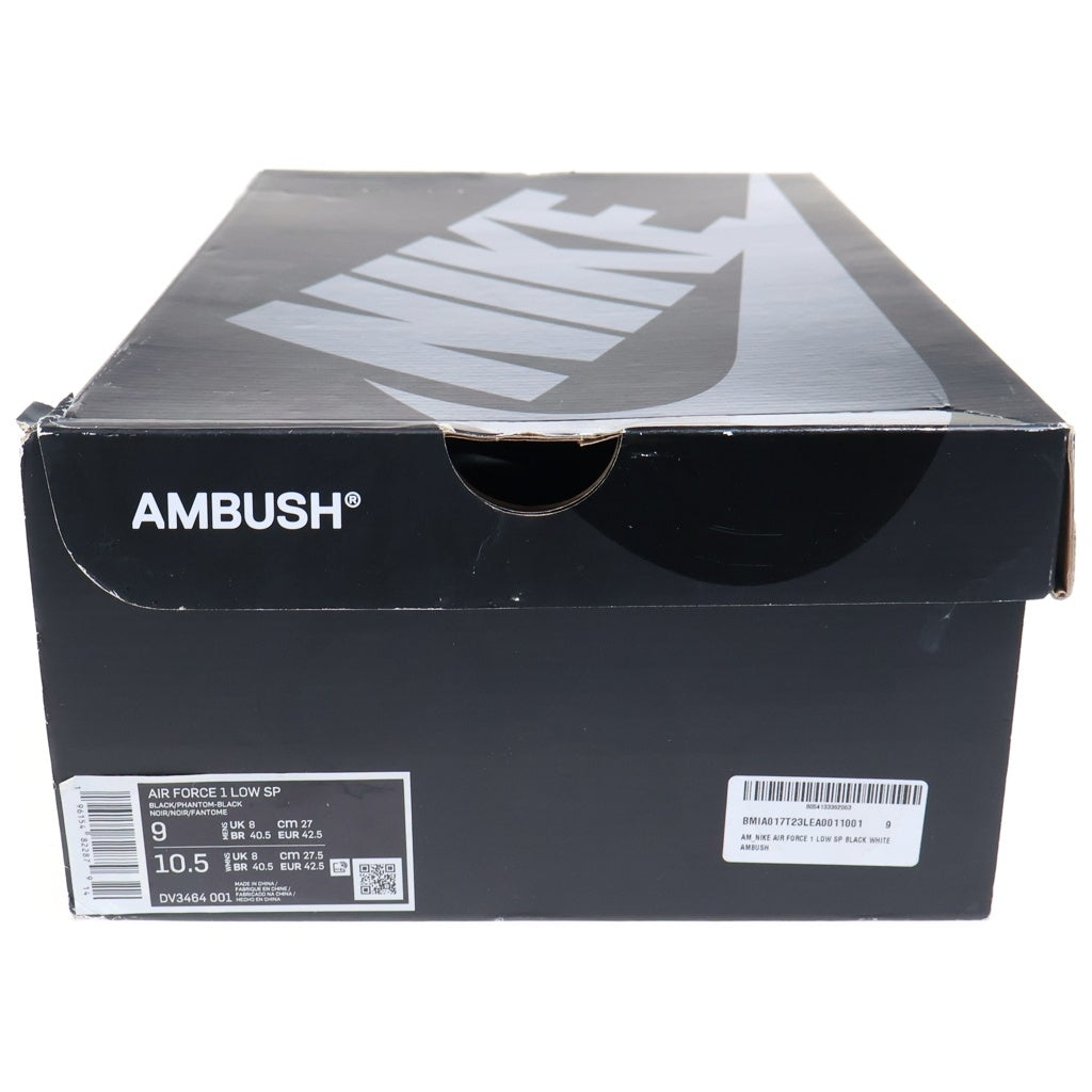 NIKE(ナイキ) ×AMBUSH AIR FORCE LOW アンブッシュ エアフォース 1 ローカットスニーカー ブラック US9/27cm DV3464-001