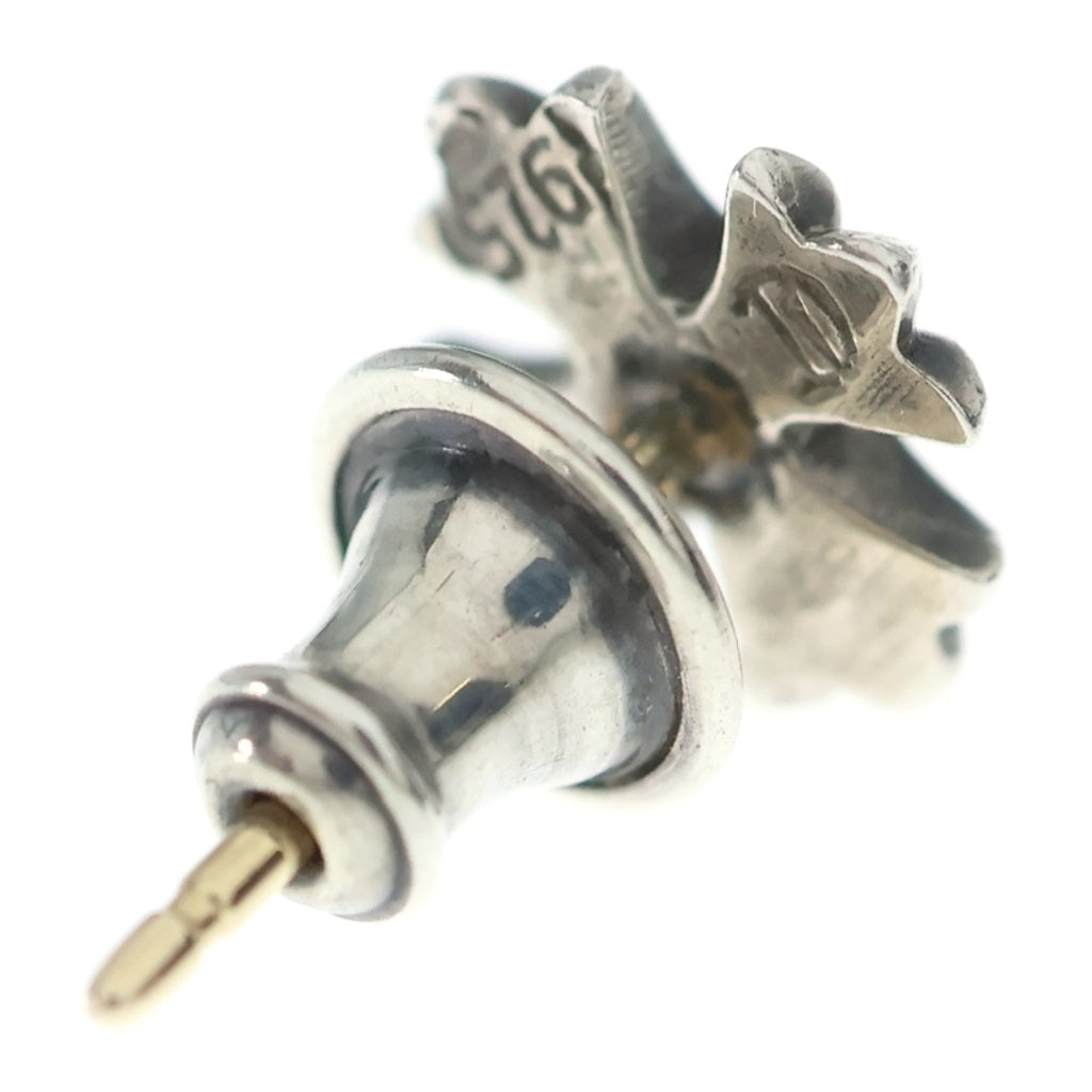 CHROME HEARTS(クロムハーツ) No2 CH PLS SAP CHプラス 1サファイア スタッドピアス シルバー