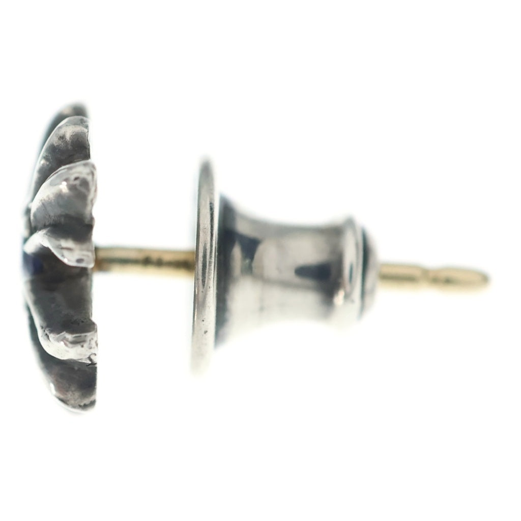 CHROME HEARTS(クロムハーツ) No2 CH PLS SAP CHプラス 1サファイア スタッドピアス シルバー