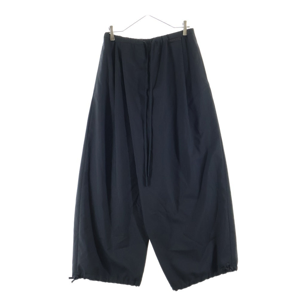 MARNI(マルニ) 26SS トロピカルウール イージーワイドパンツ ドローコード ブラック PAMA0634MX