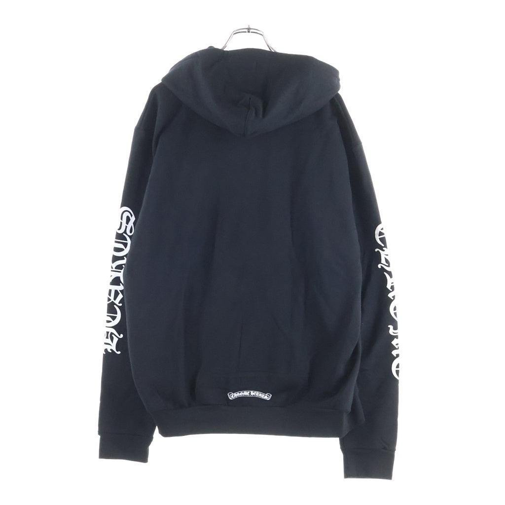 CHROME HEARTS(クロムハーツ) SWTSHRT HD ZIP バーティカルロゴ スウェット ダガージップアップパーカー ブラック