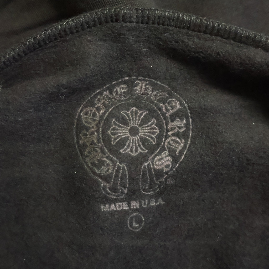 CHROME HEARTS(クロムハーツ) SWTSHRT HD ZIP バーティカルロゴ スウェット ダガージップアップパーカー ブラック