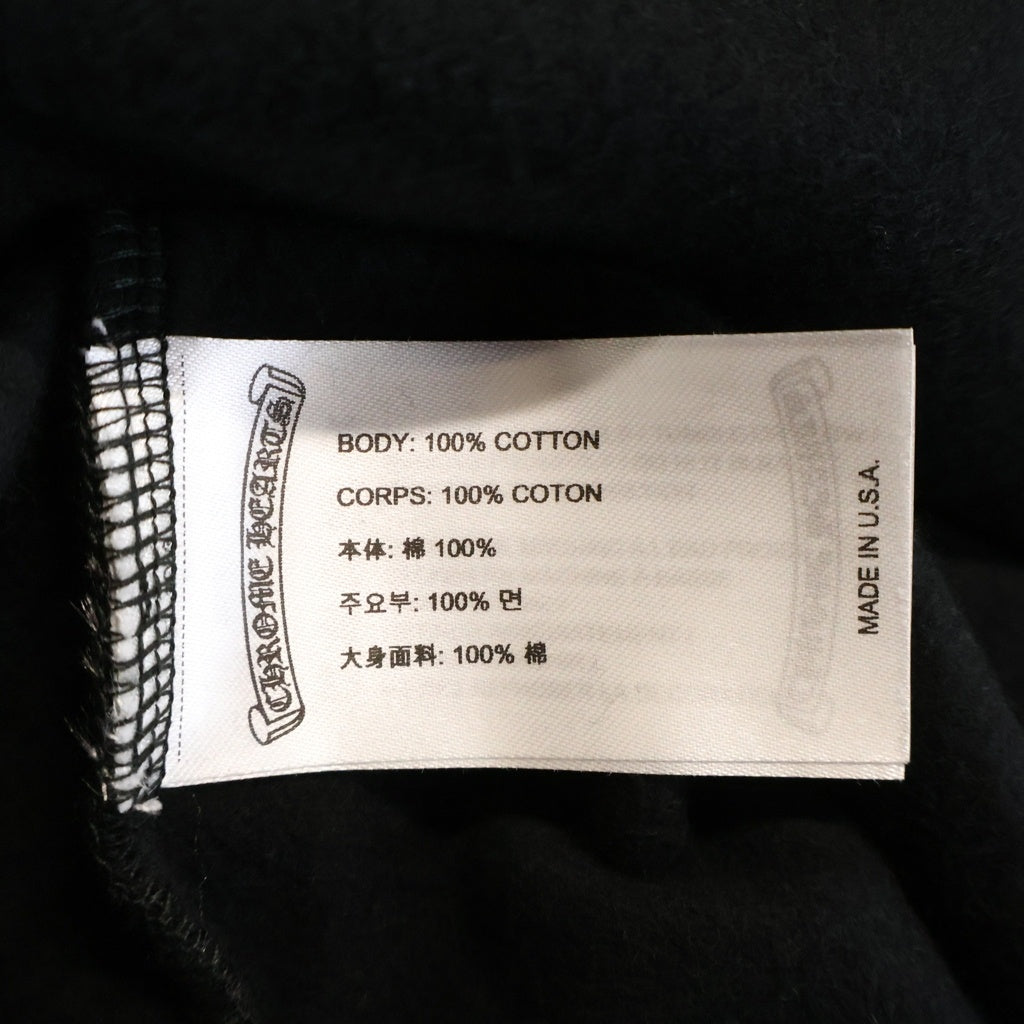 CHROME HEARTS(クロムハーツ) SWTSHRT HD ZIP バーティカルロゴ スウェット ダガージップアップパーカー ブラック