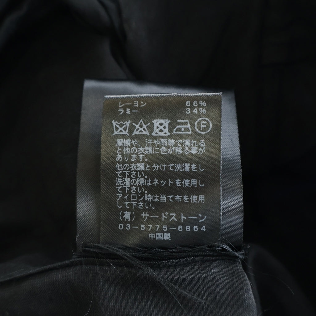 JULIUS(ユリウス) 25SS Rayon Ramie Cloth Wide Gasmask Cargo Pants ワイドガスマスクカーゴパンツ ブラック 897PAM13