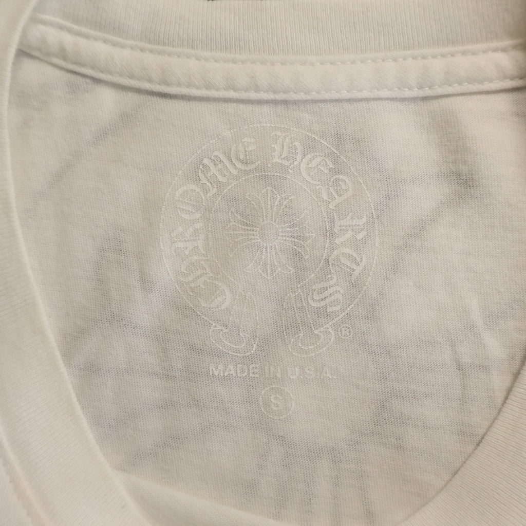 CHROME HEARTS(クロムハーツ) Honolulu Horseshoe S/S Tee ホノルル限定 バック ホースシュー クルーネック半袖Tシャツカットソー ホワイト