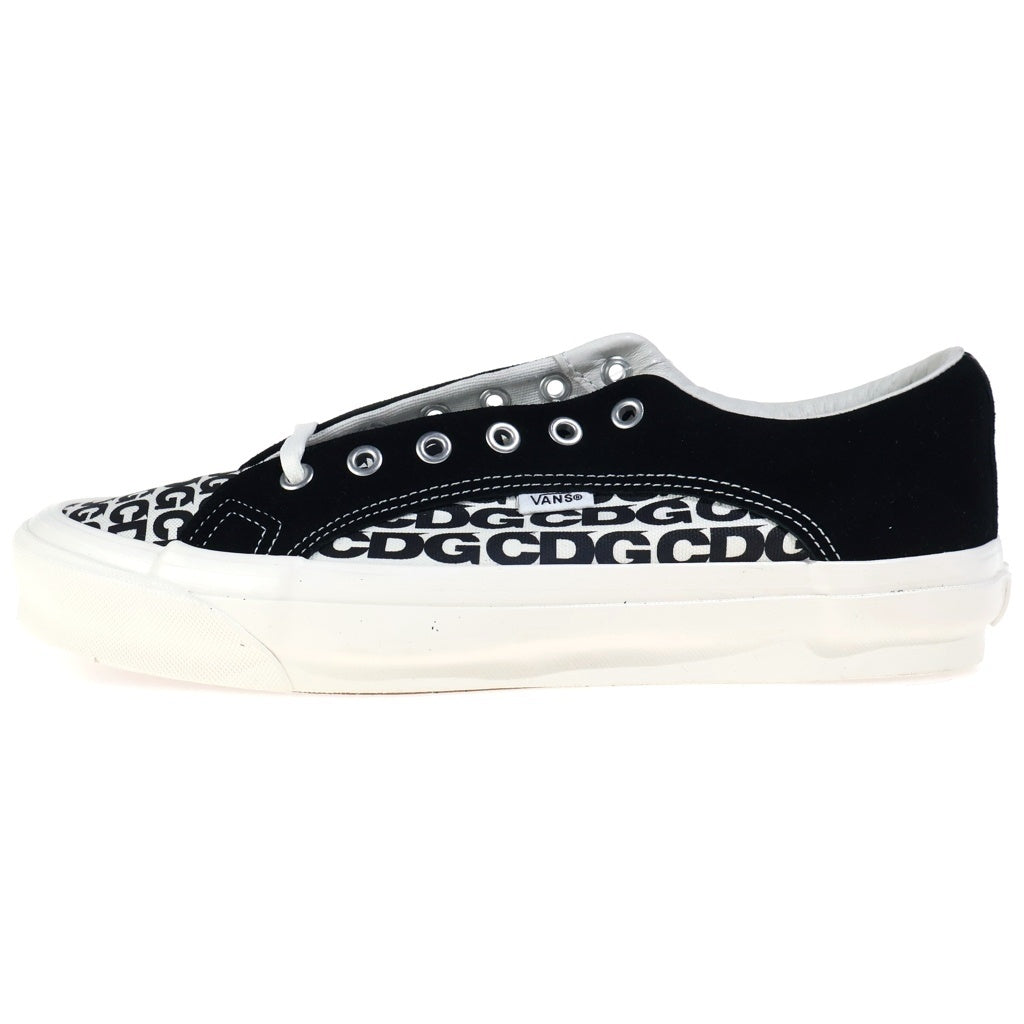 COMME des GARCONS CDG(コムデギャルソン シーディージー) × Vans Lampin バンズ OG ランピン LX ロゴ総柄 ローカットスニーカー ブラック/ホワイト VN0A45J62GY