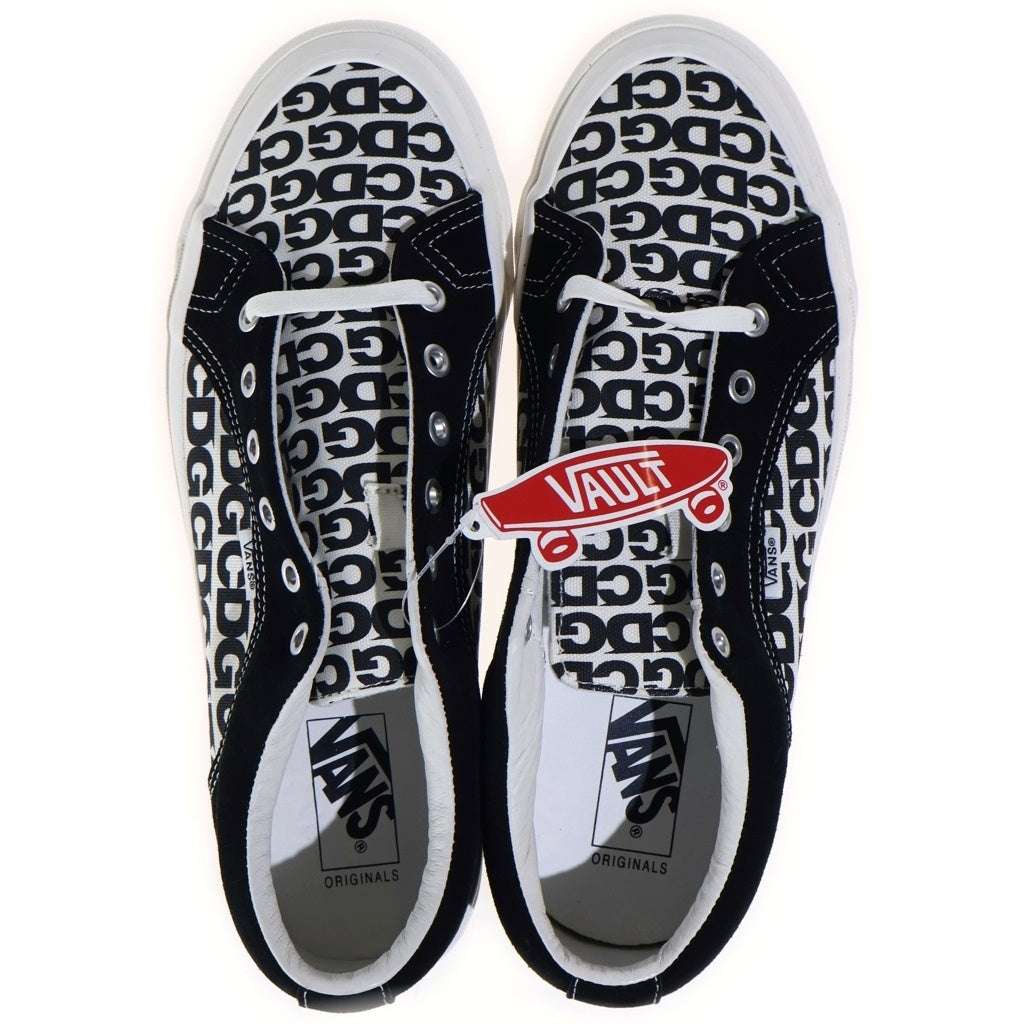 COMME des GARCONS CDG(コムデギャルソン シーディージー) × Vans Lampin バンズ OG ランピン LX ロゴ総柄 ローカットスニーカー ブラック/ホワイト VN0A45J62GY
