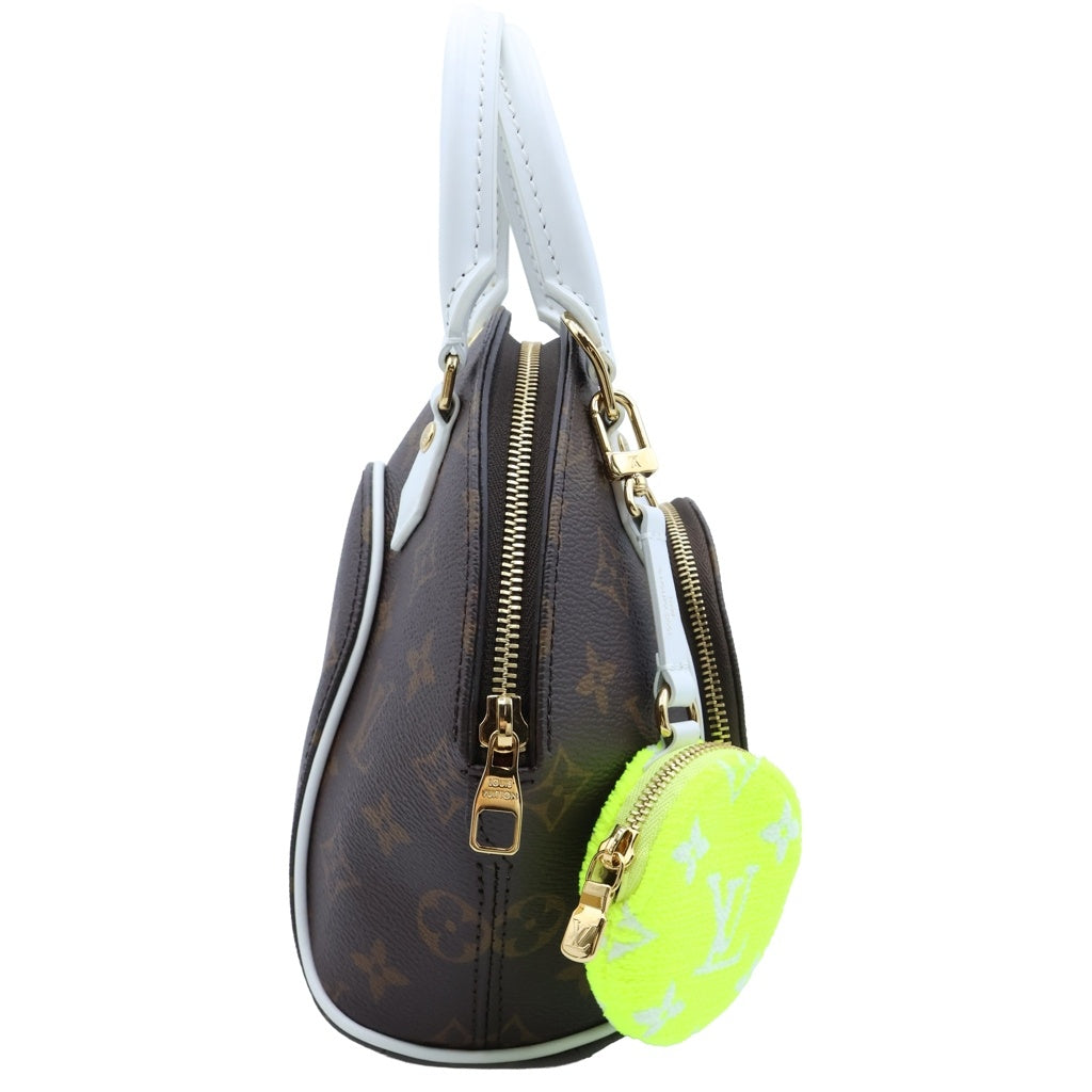 LOUIS VUITTON(ルイヴィトン) エリプスBB モノグラム ハンドバッグ ショルダーバッグ コインケース付き ブラウン/ホワイト/ネオンイエロー M20752 レディース