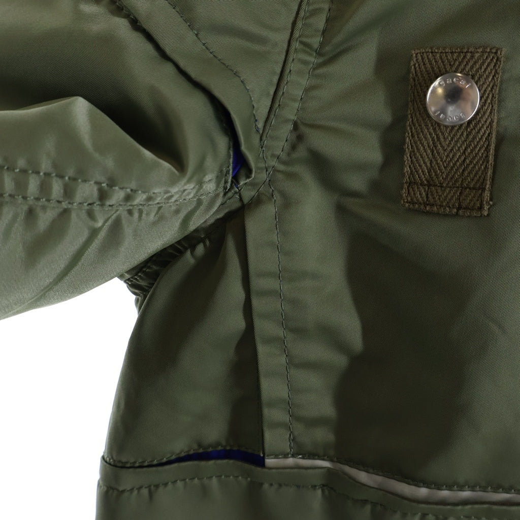 Sacai(サカイ) 21AW Nylon Twill Blouson ナイロンツイルボンバージャケット MA-1 ブルゾン カーキ 21-02581M