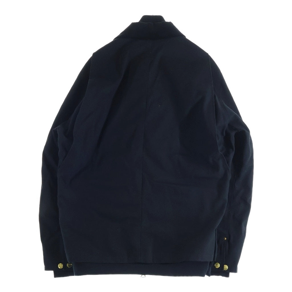 Sacai(サカイ) 23AW × Carhartt WIP キャンバス ドッキング ボンバージャケット MA-1 ブラック 23-03110M