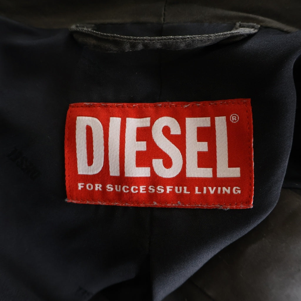 DIESEL(ディーゼル) G-AVINA-S1 JACKET ジーアヴィナ ショールカラー ダブルブレスト テーラードジャケット グレー A20106 0ALBG レディース