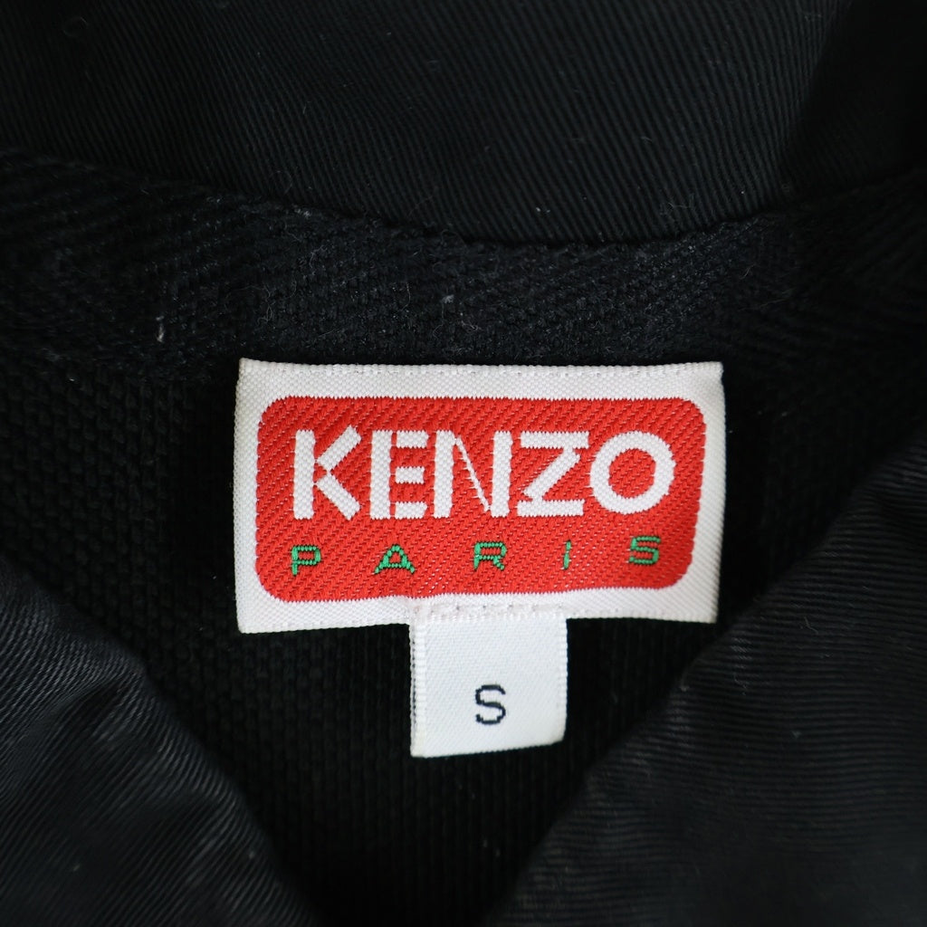 KENZO(ケンゾー) Boke Flower 2.0 エンプロイダリー オーガニックコットン 半袖 ポロシャツ ブラック FE65PO5384PU