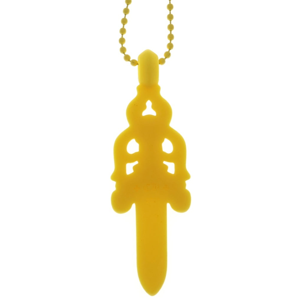 CHROME HEARTS(クロムハーツ) RUBBER LARGE DAGGER ラージダガー ラバーネックレス シリコン イエロー