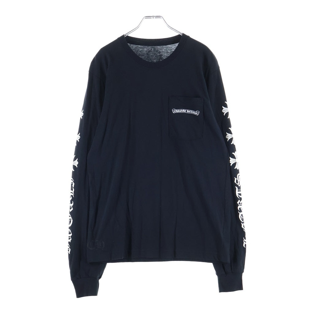 CHROME HEARTS(クロムハーツ) 6 CH PLS L/S TEE CHプラスプリント長袖Tシャツ ブラック