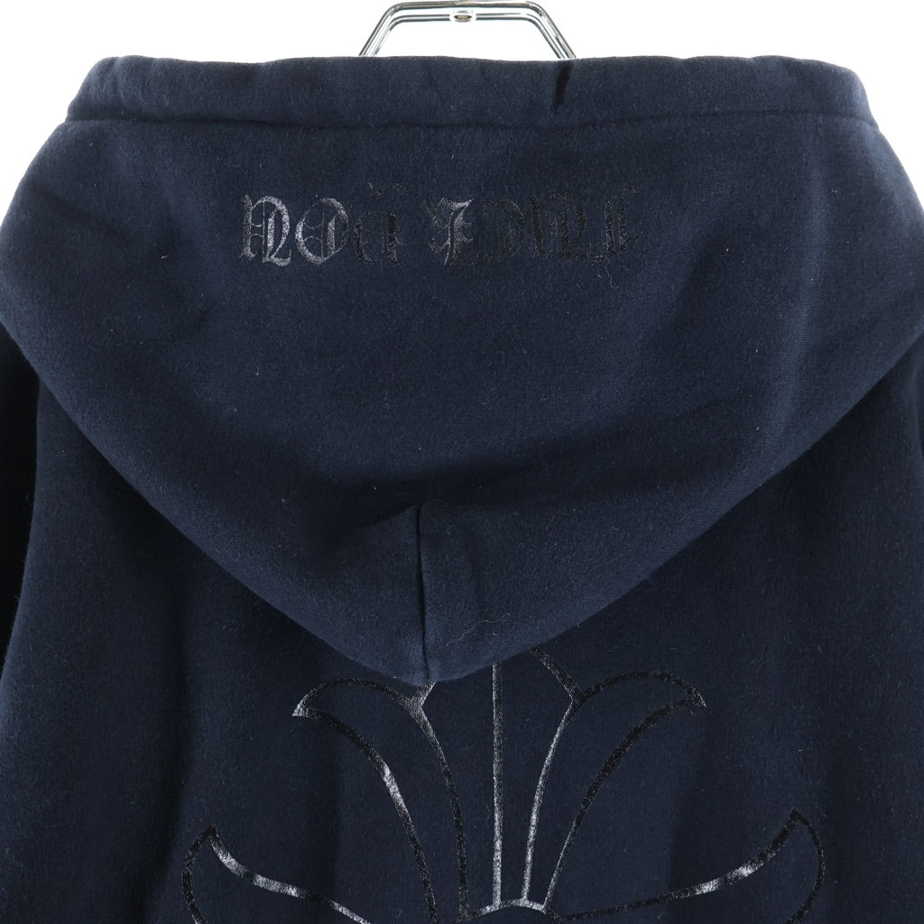 CHROME HEARTS(クロムハーツ) OLD SWTSHRT PULL OVER HODDIE CH PLS LOGO オールド CHプラスロゴ プルオーバーパーカー 裏地サーマル ブラック