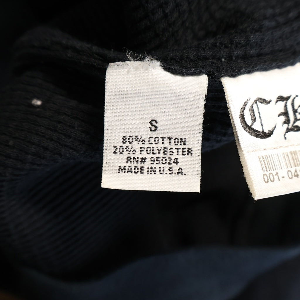 CHROME HEARTS(クロムハーツ) OLD SWTSHRT PULL OVER HODDIE CH PLS LOGO オールド CHプラスロゴ プルオーバーパーカー 裏地サーマル ブラック