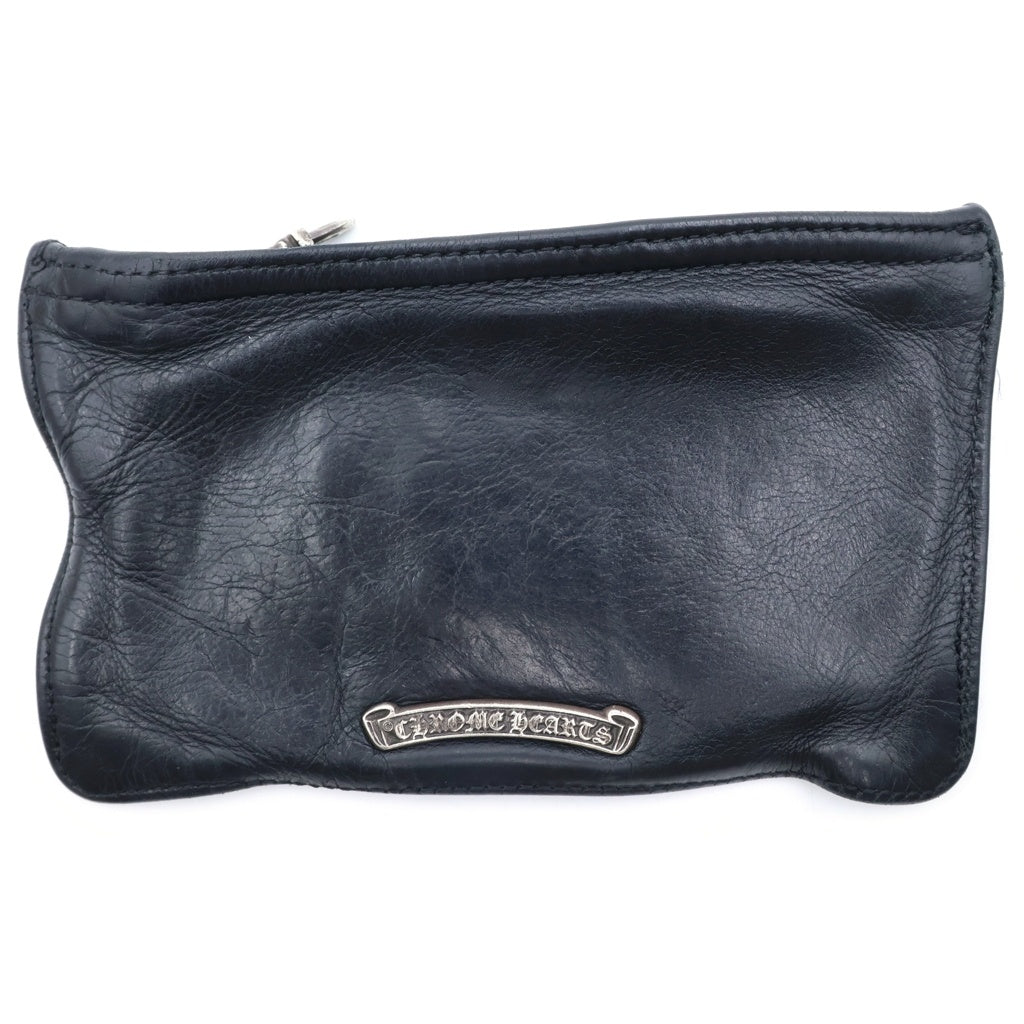 CHROME HEARTS(クロムハーツ) ZPR CHNG PURSE2 チェンジパース レザーコインケース ブラック