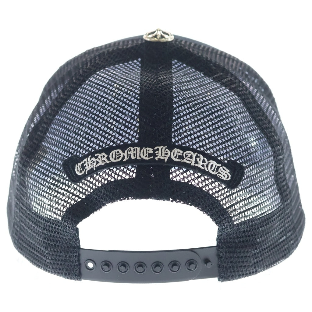 CHROME HEARTS(クロムハーツ) TRUCKER CAP トラッカーキャップ クロスパッチ ハラコ ブラック