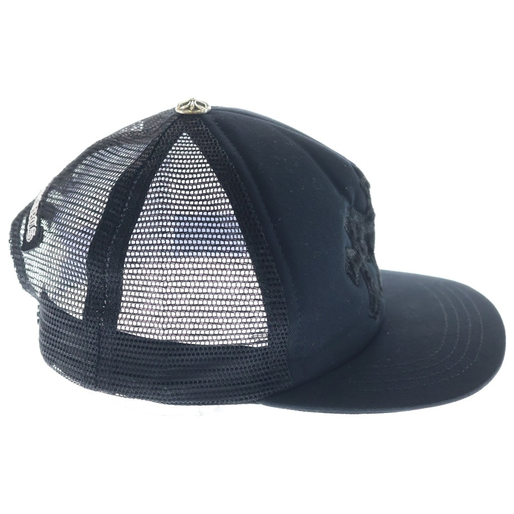 CHROME HEARTS(クロムハーツ) TRUCKER CAP トラッカーキャップ クロスパッチ ハラコ ブラック