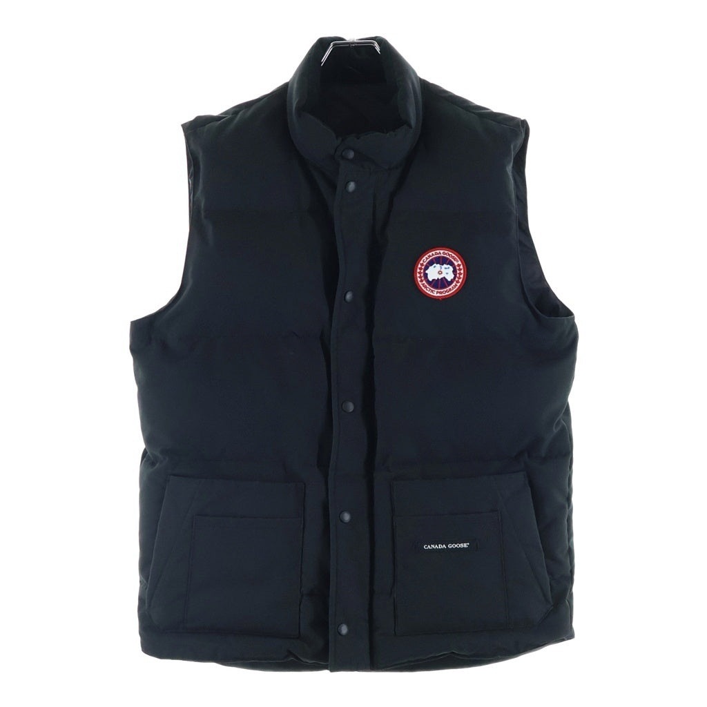 CANADA GOOSE(カナダグース) ダウンベスト ロゴパッチ ポリエステル ジャケット ブラック 4154M