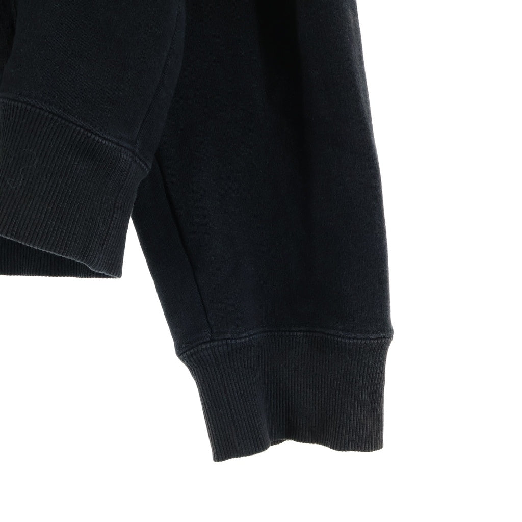 SAINT LAURENT PARIS(サンローランパリ) MINI LOGO HOODIE シグネチャー クロップパーカー ブラック 677259 YB2PG