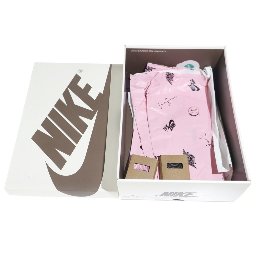 NIKE(ナイキ) ×TRAVIS SCOTT AIR JORDAN 1 LOW OG SP VELVET BROWN トラヴィススコット エアジョーダン1 ベルベットブラウン ローカットスニーカー US8.5/26.5cm DM7866-202