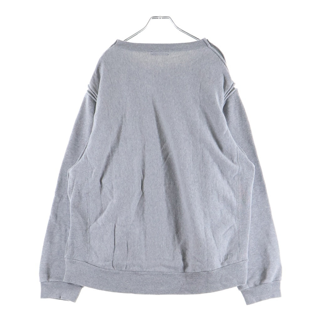 UNDERCOVER(アンダーカバー) 25SS EXCHANGE プルオーバー クルーネック 長袖 スウェット トレーナー グレー UC1E9809-2