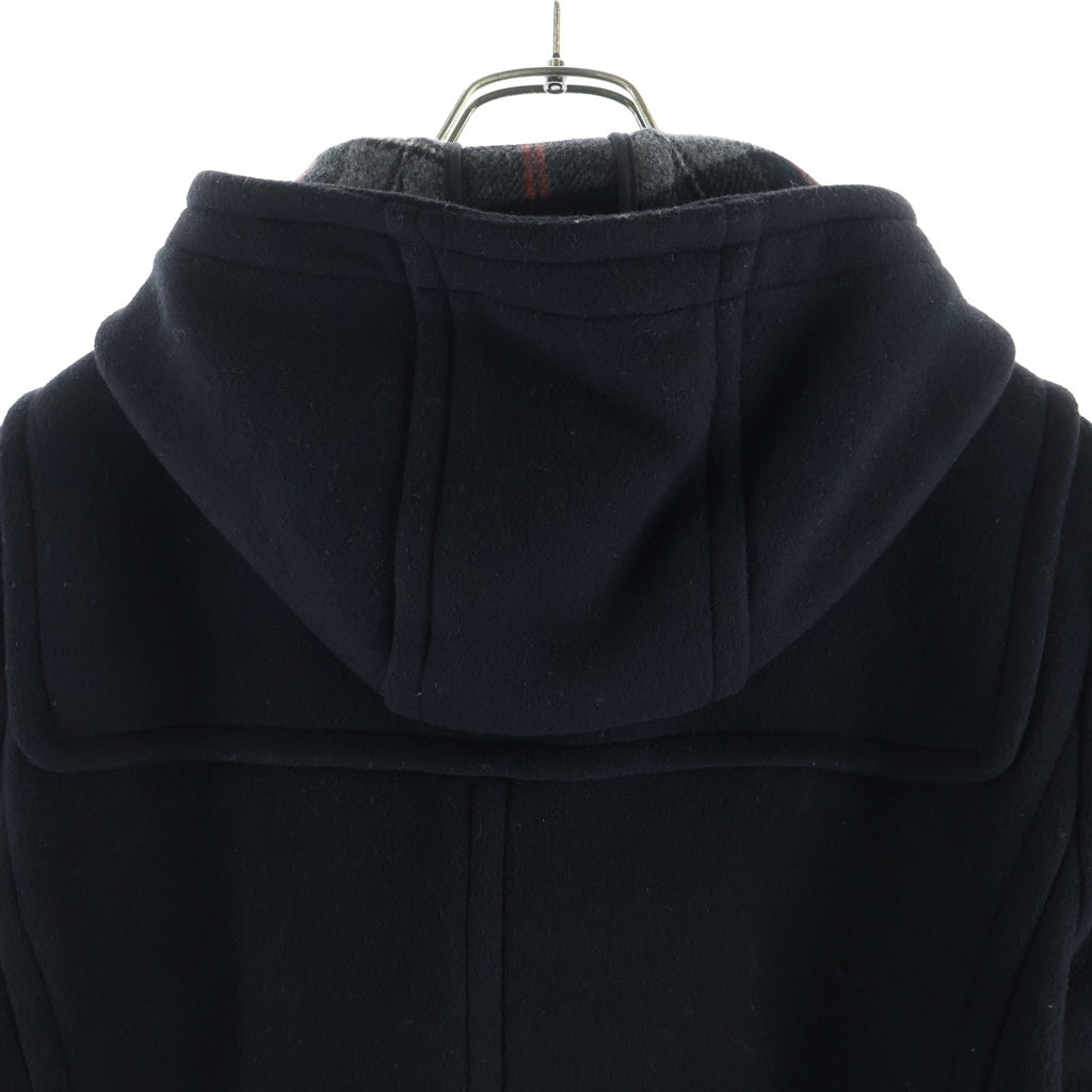 PRADA(プラダ) 14AW ウールダッフルコート 裏地チェック ブラック SGH609 R132 W30