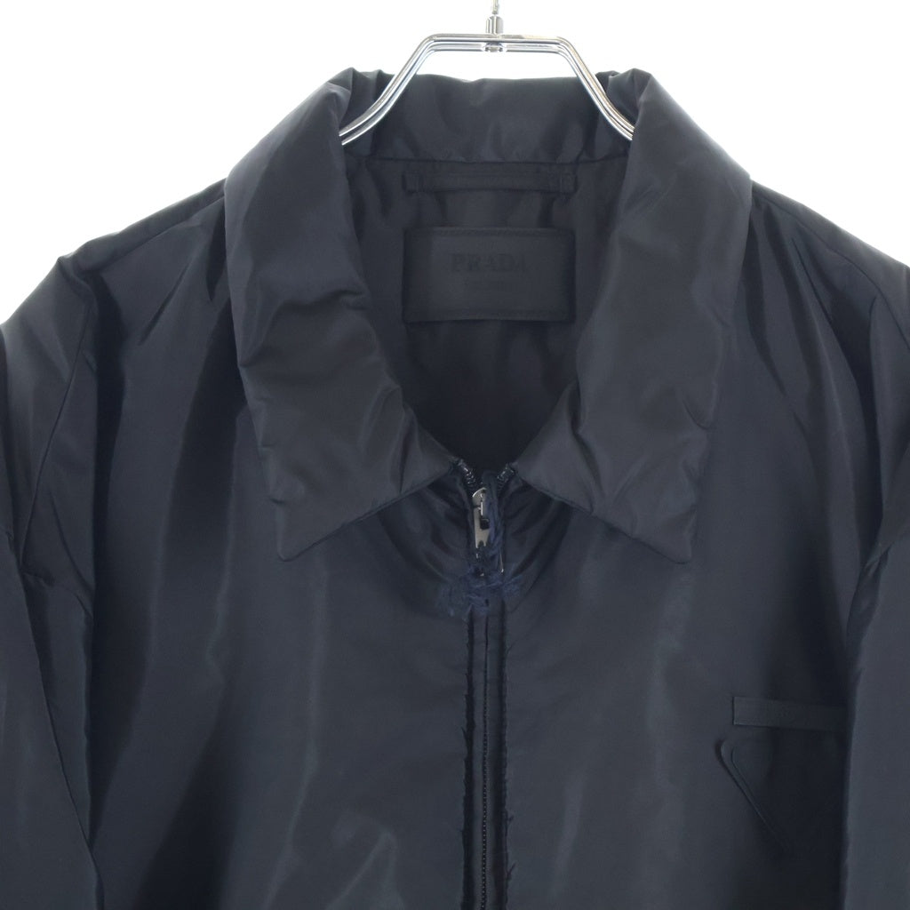 PRADA(プラダ) Re-Nylon 中綿 ナイロン ジップアップブルゾン ジャケット ブラック SGC912 1WQ9 F0002