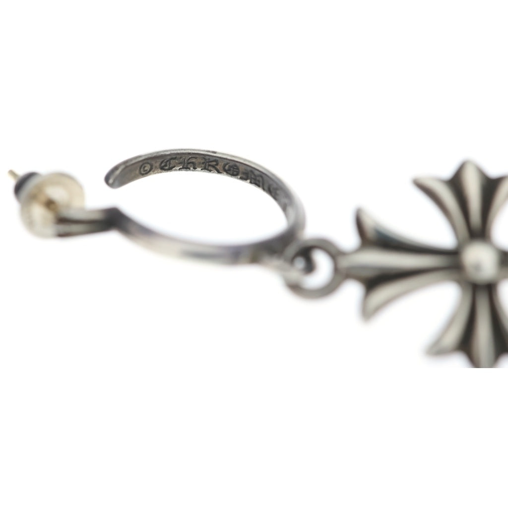 CHROME HEARTS(クロムハーツ) TINY CH CROSS タイニーCHクロス フープピアス シルバー BCA115