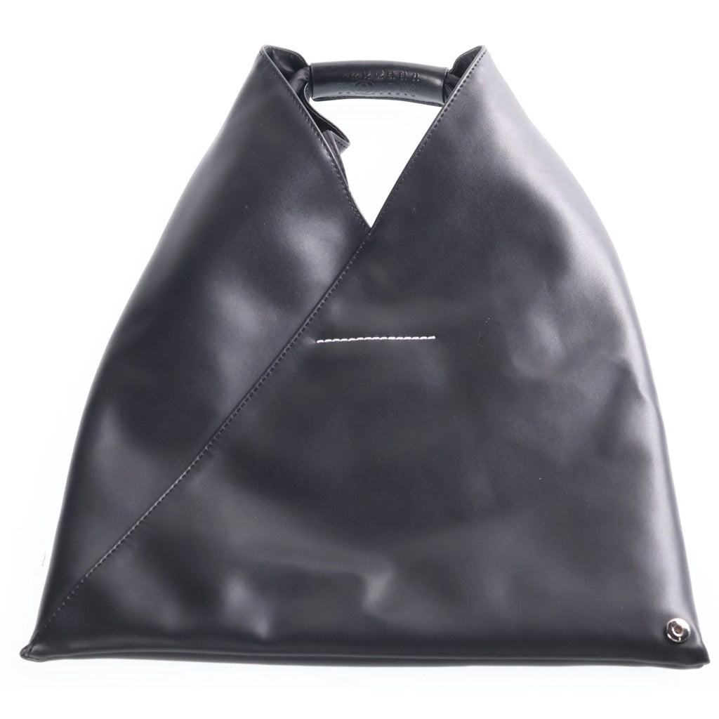MM6 Maison Margiela(エムエムシックスメゾンマルジェラ) SMALL JAPANESE BAG スモールジャパニーズ カウレザーハンドバッグ ブラック S54WD0043 レディース