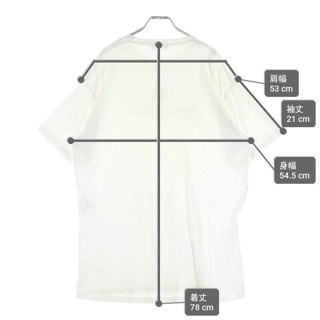 BALENCIAGA(バレンシアガ) 18SS BB MODE TEE フロントロゴ クルーネック半袖カットソー ホワイト 556150