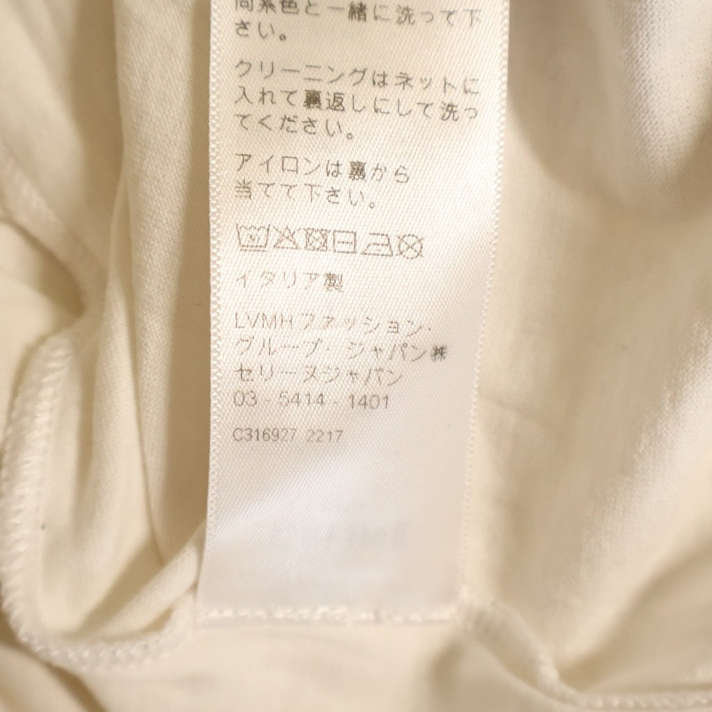 CELINE(セリーヌ) ルーズTシャツ フロントロゴ 半袖クルーネックカットソー ホワイト 2X681671Q