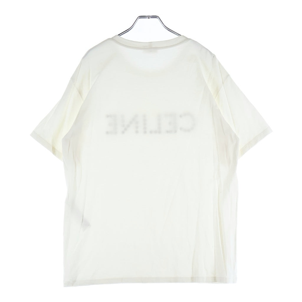 CELINE(セリーヌ) 22SS フロントロゴスタッズ クルーネック 半袖Tシャツ ホワイト 2X50C671Q