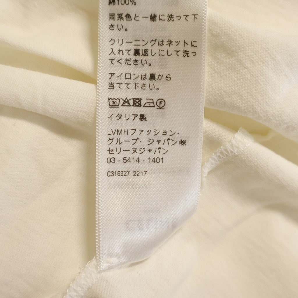 CELINE(セリーヌ) 22SS フロントロゴスタッズ クルーネック 半袖Tシャツ ホワイト 2X50C671Q