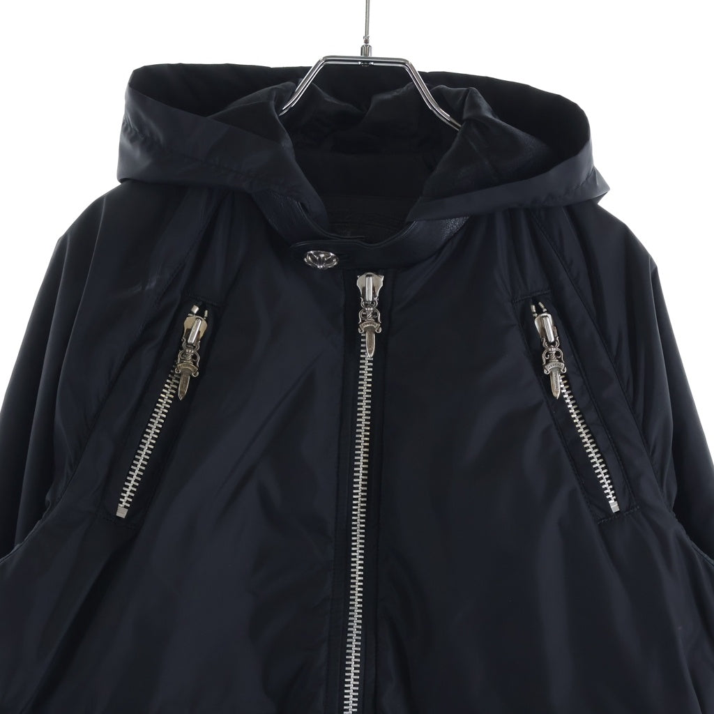 CHROME HEARTS(クロムハーツ) DEGENERATE BSフレア装飾ナイロンフーデットブルゾン
