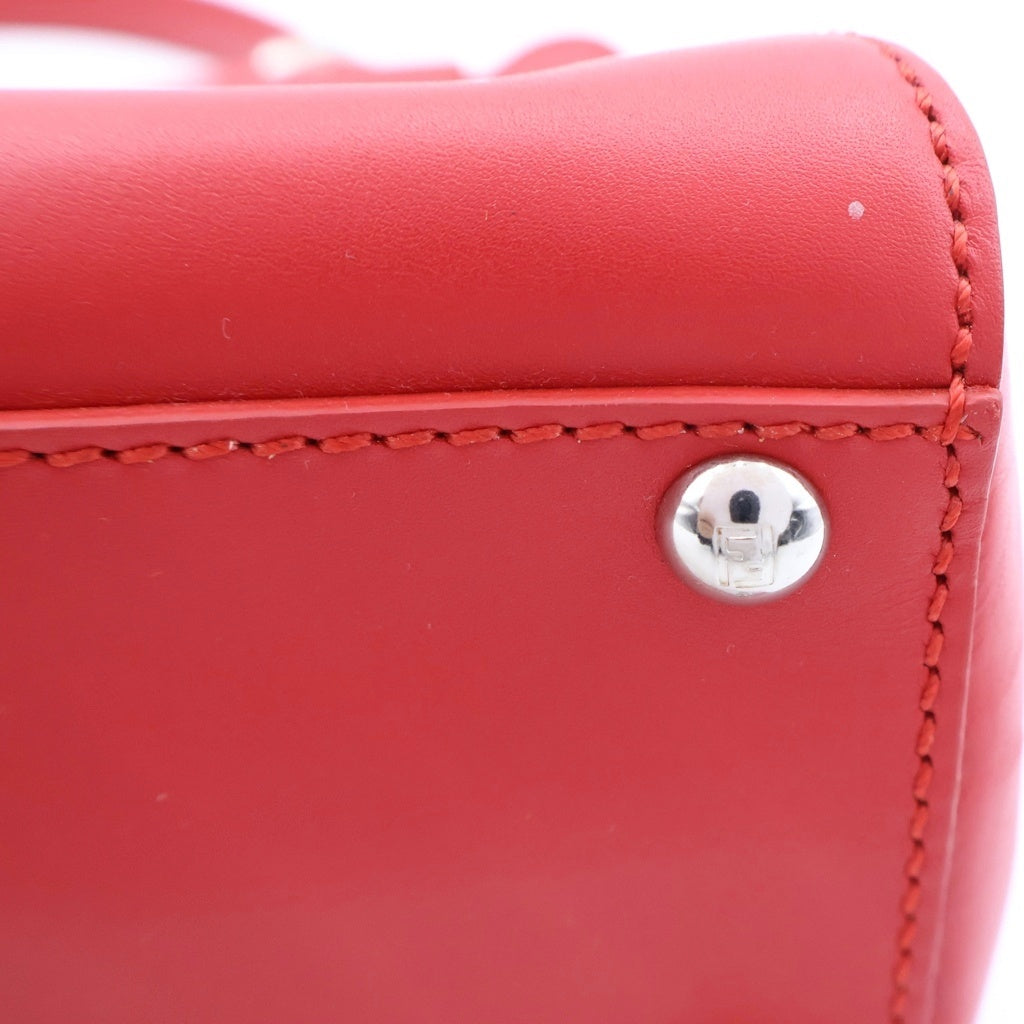 FENDI(フェンディ) PEEKABOO ピーカブー 2WAY ハンドバッグ ショルダーバッグ レッド レディース